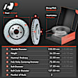 APBRPS158 Front & Rear Drilled Rotors & Ceramic Brake Pads