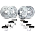 APBRPS159 Front & Rear Drilled Rotors & Ceramic Brake Pads