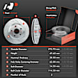 APBRPS159 Front & Rear Drilled Rotors & Ceramic Brake Pads