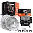 APBRPS165 Rear Drilled Rotors & Ceramic Brake Pads