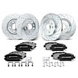 APBRPS169 Front & Rear Drilled Rotors & Ceramic Brake Pads