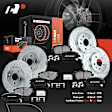 APBRPS169 Front & Rear Drilled Rotors & Ceramic Brake Pads