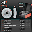 APBRPS169 Front & Rear Drilled Rotors & Ceramic Brake Pads