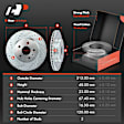 APBRPS169 Front & Rear Drilled Rotors & Ceramic Brake Pads