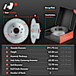 APBRPS172 Front & Rear Drilled Rotors & Ceramic Brake Pads