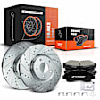 APBRPS173 Front Drilled Rotors & Ceramic Brake Pads