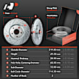 APBRPS173 Front Drilled Rotors & Ceramic Brake Pads