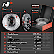 APBRPS176 Front & Rear Drilled Rotors & Ceramic Brake Pads