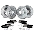 APBRPS178 Front & Rear Drilled Rotors & Ceramic Brake Pads