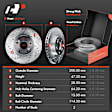 APBRPS178 Front & Rear Drilled Rotors & Ceramic Brake Pads