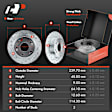 APBRPS178 Front & Rear Drilled Rotors & Ceramic Brake Pads