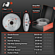 APBRPS179 Front & Rear Drilled Rotors & Ceramic Brake Pads