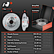 APBRPS179 Front & Rear Drilled Rotors & Ceramic Brake Pads