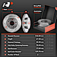 APBRPS181 Front & Rear Drilled Rotors & Ceramic Brake Pads