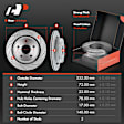 APBRPS181 Front & Rear Drilled Rotors & Ceramic Brake Pads