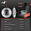 APBRPS185 Front & Rear Drilled Rotors & Ceramic Brake Pads