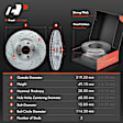 APBRPS187 Front & Rear Drilled Rotors & Ceramic Brake Pads