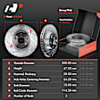 APBRPS188 Front & Rear Drilled Rotors & Ceramic Brake Pads