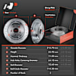 APBRPS188 Front & Rear Drilled Rotors & Ceramic Brake Pads