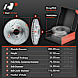 APBRPS191 Front & Rear Drilled Rotors & Ceramic Brake Pads