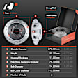 APBRPS191 Front & Rear Drilled Rotors & Ceramic Brake Pads
