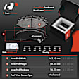 APBRPS191 Front & Rear Drilled Rotors & Ceramic Brake Pads
