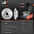 APBRPS194 Front & Rear Drilled Rotors & Ceramic Brake Pads