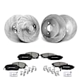 APBRPS196 Front & Rear Drilled Rotors & Ceramic Brake Pads