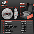 APBRPS196 Front & Rear Drilled Rotors & Ceramic Brake Pads