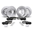 APBRPS208 Front & Rear Drilled Rotors & Ceramic Brake Pads