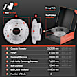 APBRPS208 Front & Rear Drilled Rotors & Ceramic Brake Pads