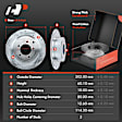 APBRPS210 Front & Rear Drilled Rotors & Ceramic Brake Pads