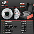 APBRPS211 Front & Rear Drilled Rotors & Ceramic Brake Pads