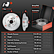APBRPS214 Front & Rear Drilled Rotors & Ceramic Brake Pads