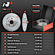 APBRPS215 Front & Rear Drilled Rotors & Ceramic Brake Pads