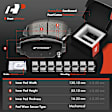 APBRPS215 Front & Rear Drilled Rotors & Ceramic Brake Pads