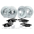 APBRPS218 Front & Rear Drilled Rotors & Ceramic Brake Pads