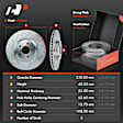 APBRPS218 Front & Rear Drilled Rotors & Ceramic Brake Pads