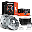 APBRPS220 Front Drilled Rotors & Ceramic Brake Pads