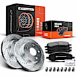 APBRPS221 Front Drilled Rotors & Ceramic Brake Pads