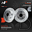 APBRPS221 Front Drilled Rotors & Ceramic Brake Pads