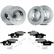 APBRPS231 Front & Rear Drilled Rotors & Ceramic Brake Pads