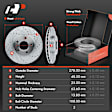 APBRPS231 Front & Rear Drilled Rotors & Ceramic Brake Pads