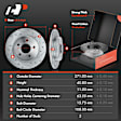 APBRPS231 Front & Rear Drilled Rotors & Ceramic Brake Pads