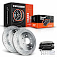 APBRPS232 Rear Drilled Rotors & Ceramic Brake Pads