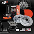 APBRPS232 Rear Drilled Rotors & Ceramic Brake Pads