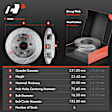APBRPS232 Rear Drilled Rotors & Ceramic Brake Pads
