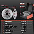 APBRPS232 Rear Drilled Rotors & Ceramic Brake Pads