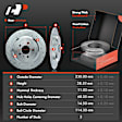 APBRPS235 Rear Drilled Rotors & Ceramic Brake Pads