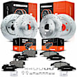 APBRPS236 Front & Rear Drilled Rotors & Ceramic Brake Pads